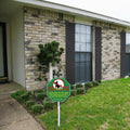 AOOCY All Remind Metal Dog Poop Sign with Stake 10x28in Yard Decor