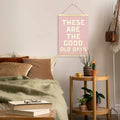 TAEDIN Inspirational Rustic Wall Art Poster Hanger Frame Pink 12x16