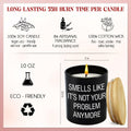 GAUDORA Vanilla Lavender Scented Soy Wax Candle 10oz Funny Retirement Gift