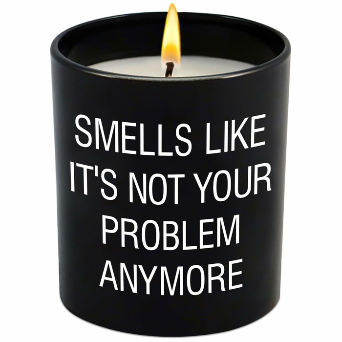 GAUDORA Vanilla Lavender Scented Soy Wax Candle 10oz Funny Retirement Gift