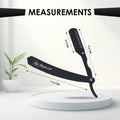 Stylonik Barber Razor Straight Edge 10 Stainless Steel Blades Silver Matt