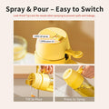 MDZF SWEET HOME Oil Sprayer 18.6oz 2-in-1 Olive Oil Dispenser Bottle Yellow