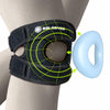 SOLOEVER Patella Knee Brace Dual Support Strap Gel Pad Adjustable Black