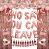 PARLONTY Farewell Party Decorations Balloon Banner Rose Gold Star Rubber