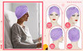 Fxhixiy Turban Hat Women Beaded Pre Tied Knot Chemo Headwrap Navy