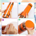 WinnerWhy Jumbo 17in Neon Cardboard Crayons 6 Pcs Rainbow Colors