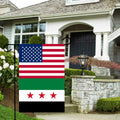 KIIPOAPAU Syrian Garden Flag 12x18in Double Sided Polyester Yard Banner