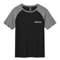 MoFiz Men's Pajama Set Short Sleeve T-Shirt & Shorts Dark Gray/Black Size 2XL