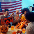 Maxcheck 6 Pack 18oz Stemless Halloween Wine Glasses Clear Bloody