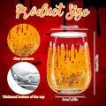 Maxcheck 6 Pack 18oz Stemless Halloween Wine Glasses Clear Bloody