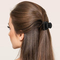 Uausyaly 8 Pcs Non-slip Matte French Hair Claw Clips for Women Black Grey