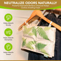 ACKU10 Bamboo Charcoal Odor Absorber for Clothing Closets 1-Pack Off White