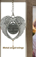 Mayamila Memorial Picture Frame 4x6 Brown Angel Wings Sympathy Gift