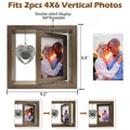 Mayamila Memorial Picture Frame 4x6 Brown Angel Wings Sympathy Gift