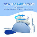 GADMEXILY Kids Boys Adjustable Cotton Baseball Cap Plush Tiger Hat Blue