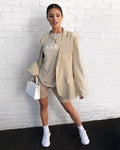 FULLSOFT Women's Biker Shorts with Pockets High Waist Tummy Control Khaki Size S