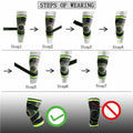 ASOONYUM Knee Sleeve Compression Support Pain Relief Green Single XX-Large