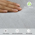 ZWJD Chenille Light Gray Pillow Covers 22x22 Set of 2 Soft Decorative