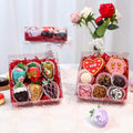 RomanticBaking 20 Pack 6x6x2in Clear Window Cookie Boxes PET Material