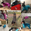 kims cosiart Polar Fleece Dog Jacket Windproof Warm Padded Coat Red Size S
