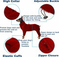 kims cosiart Polar Fleece Dog Jacket Windproof Warm Padded Coat Red Size S