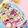 BOGIKI Make a Face Stickers 15 Sheets Waterproof Girl Halloween Party Favors