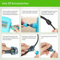 RUNWUSHENG Automatic Drip Irrigation Sprinkler Kit LCD Display 15 Nozzles