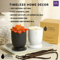 Matani Concrete Cement Candle Planter Aromatherapy Soy Black Sandalwood 3.1x4in