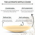 Nippiebye Silicone Reusable Adhesive Nipple Covers Pasties Caramel