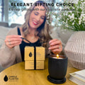 Matani Concrete Cement Candle Planter Aromatherapy Soy Black Sandalwood 3.1x4in