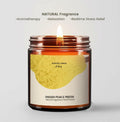 Generic English Pear & Freesia Scented Soy Candle Black Jar Chroma