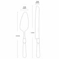 CATHYLIN Wedding Cake Knife & Server Set, Italian Style, 2 pcs, Yellow
