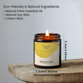 Generic English Pear & Freesia Scented Soy Candle Black Jar Chroma
