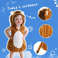 UQJE Baby Toddler Lion Costume Plush Furry Halloween Brown Size 3'-3'4"