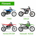 MOPASEN 7/8"" 22mm and 24mm Universal Motorcycle Grips Hand Grips for Kawasaki