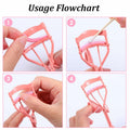 HaiFafafaing 48 Pcs Silicone Eyelash Curler Pads Multi Color with Box
