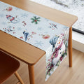 VIV CHERBL Boho Summer Striped Table Runner Black White 36x15 Inch Cotton