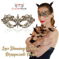 Gold Masquerade Mask For Women - Lace Masquerade Masks for Masquerade Party,
