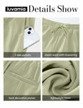 luvamia Women's Loose High Waist Lint Green Shorts Size Small