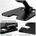 Meliya Foldable Aluminum Adjustable Cell Phone Stand Holder for Desk Silver