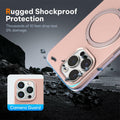 LOHASIC iPhone 15 Pro Max Case MagSafe Silicone Stand Shockproof Purple