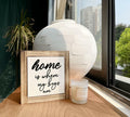 Rustic Wood Sign Inspirational Plaque 'Home Is Where My Boys Are'