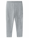 CETKIT Toddler Girls Leggings Stretchy Ankle Pants Heather Grey 3T