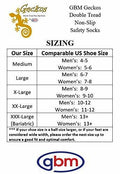GBM Geckos - Plush Double Tread Non-Slip Safety Socks 2-PACK (Navy Blue, Medium)
