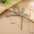 WJR Pearl Bow Bead Keychain Charm Elegant Bowknot Keyring Silver