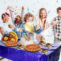 JXPARTYY Iridescent Plastic Tablecloths 4 Pack 54x108 Disposable Party Yellow