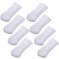 16 White Knitting Wool Chair Leg Socks Furniture Floor Protectors TEKEFT