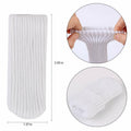 16 White Knitting Wool Chair Leg Socks Furniture Floor Protectors TEKEFT