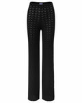 florence by mills Women's Le Pointelle Wide Leg Pant, Black, Large