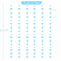40Ft Blue 3rd Birthday Bow Garland Banner Heart Streamer Party Decor